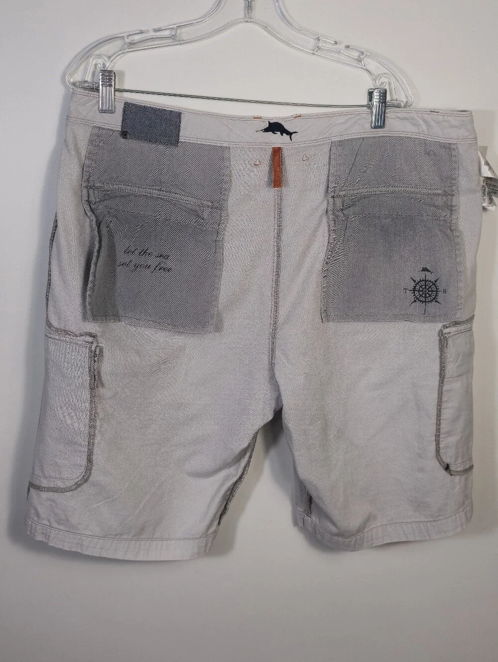 Tommy Bahama Light Gray Cargo Shorts